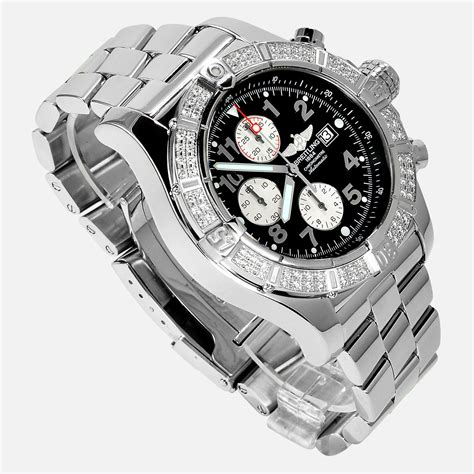 breitling watches with diamond bezel